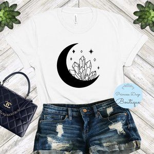 Moon & Crystals Graphic Tee Shirt